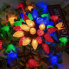 AWQ 200LED 146.9 FT C9 Christmas String Lights Plug in Fairy Twinkle String Lights 8 Modes Timer Function Waterproof Extendable for Indoor Outdoor Wedding Party Christmas Decoration (200, Multicolor)