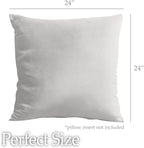 lalaLOOM Velvet Throw Pillow Covers, Set of 2, 24x24 Decorative Square Pillows Home Decor, Soft Accent Cases, Silky Machine Washable Pillowcases for Sofa, Couch, Bedroom, Living Room, Light Gray