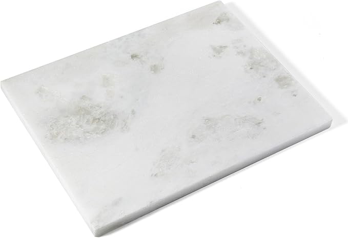 Koville African Natural Marble Cutting Board for Kitchen, 16x20inch Extra Large Hand Crafted Marble Slab for Cheese, Charcuterie, Pastry Board - Wedding Gift, House Warming Gift