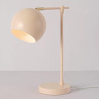 GLOBE Electric 52285 Hannah 18" Desk Lamp, Matte Pink, Brass Pivot Joint, in-Line On/Off Rotary Switch
