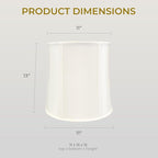 Royal Designs, Inc. "Basic Drum Lamp Shade, White, 11"" x 13"" x 11""" (BS-719-13WH)