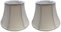 Royal Designs, Inc. BSO-708U-12LNBG-2 Modified Bell Basic Lamp Shade with UNO Threaded Fitter, 7.5 x 12 x 9.5, Linen Beige, 2-Pack