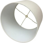 Royal Designs, Inc. HB-610-12LNEG Shallow Drum Hardback Lamp Shade, 11 x 12 x 8.5, Linen Eggshell