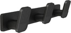 Coat Rack Wall Mount Coat Hooks - Black Hook Rack with 3 Hooks Aluminum Wall Rack Hooks for Hanging Coat Hat Bag Towel Hanger Rustproof Coat Holder