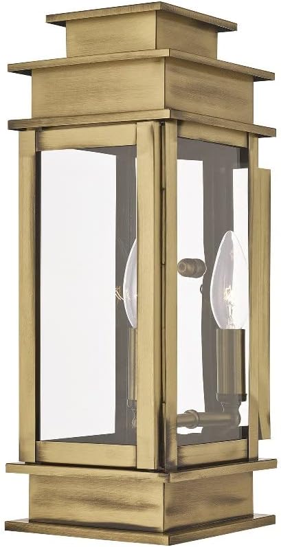 Livex Lighting 2013-04 Transitional One Light Outdoor Wall Lantern from Princeton Collection in Black Finish
