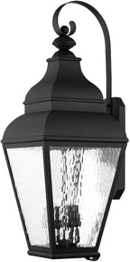 Livex Lighting 2607-61 Exeter 4-Light Outdoor Wall Lantern, Vintage Pewter