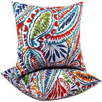 Outdoor Throw Pillows - Decorative Pillows with Insert Included Set of 2 Outdoor Pillows for Patio Furniture 18x18 Inch