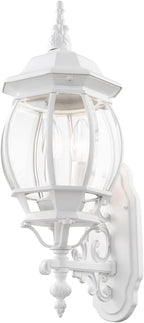 Livex Lighting 7524-13 7524-03 Outdoor Wall Lantern, White, 8.25 x 22