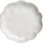 Sango 12 Pieces Scalloped Dinnerware Set, Modern White Dishes for 4, Premium Serving Plates & Bowls Sets, Chip & Scratch Resistant, Ceramic Dishware, Kitchen Dish, Microwave & Dishwasher Safe, Bethany