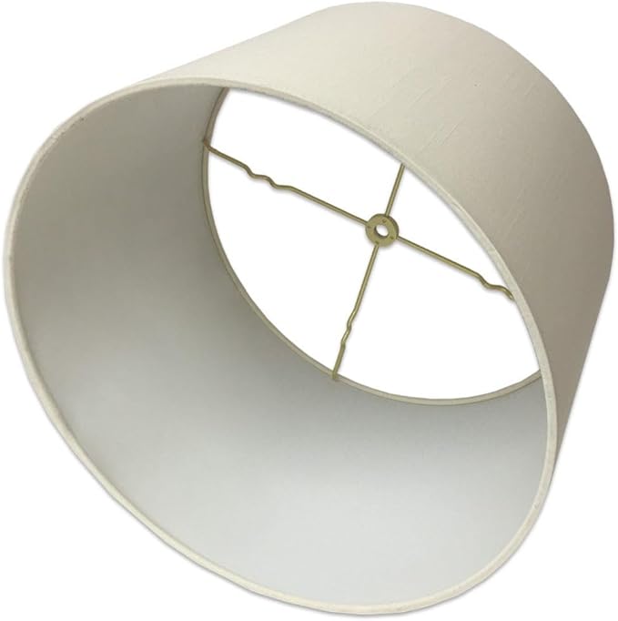 Royal Designs, Inc. HB-610-16EG Shallow Drum Hardback Lamp Shade, 15 x 16 x 10, Eggshell