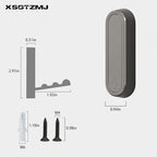 2PCS Folding Coat Hook, Heavy Duty Wall Hooks Made of Zinc Alloy, Foldable Wall Hooks for Hanging Coats, Scarves, Hats, Bathrobes, Keys, Bags(Gray)