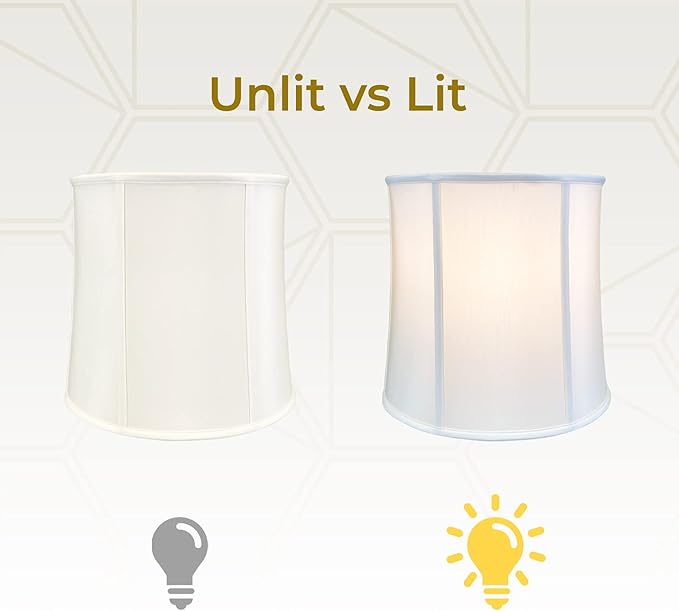 Royal Designs, Inc. BS-719-13WH-2 Drum Basic Lamp Shade, 11 x 13 x 11, White, 2-Pack