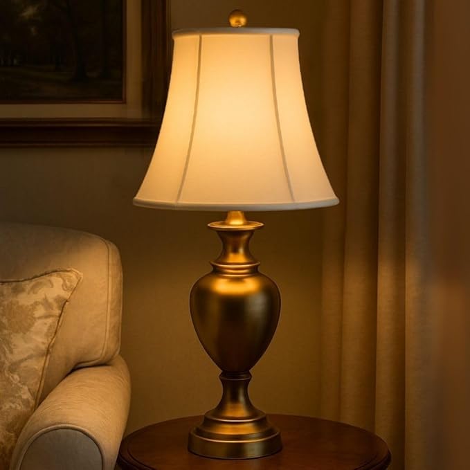 Royal Designs Modified Bell Lamp Shade - White - 10 x 16 x 12.5