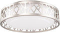 Flush Mount Ceiling Light,12 Inch LED Ceiling Lights, 20W 3000K/3500K/4000K/5000K/6000K Flush Mount Light Fixture with Brush Nickel Finished, Frosted Glass Shade for Bedroom, Kitchen,Hallway