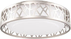 Flush Mount Ceiling Light,12 Inch LED Ceiling Lights, 20W 3000K/3500K/4000K/5000K/6000K Flush Mount Light Fixture with Brush Nickel Finished, Frosted Glass Shade for Bedroom, Kitchen,Hallway