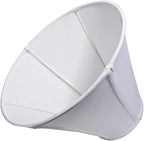 TOOTOO STAR Double White Lamp Shade Set of 2, Large Bell Lampshade for Floor Light and Table Lamp 6x14x10 inch, DIY Fabric Natural Linen Hand Crafted, Spider (White, 6x14x10 inch)
