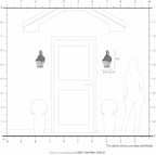 Livex Lighting 2590-91 Transitional One Light Outdoor Wall Lantern from Exeter Collection in Pwt, Nckl, B/S, Slvr. Finish, Brushed Nickel