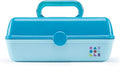Caboodles Pretty in Petite Makeup Box, Hard Plastic Organizer Box, 2 Swivel Trays, Fashion Mirror, Secure Latch for Safe Travel