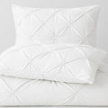 COTTON STICH King Size Pillow Shams – Set of 2, 20x36 Inches, White, Pinch Pleated Design – 100% Egyptian Cotton, 600 Thread Count, Luxury Hotel Quality, Soft & Breathable Decorative Pillow Covers