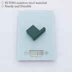 RANDOM Dark Green Towel Hooks for Bathrooms Square Shower Hooks Stainless Steel Wall Mount Coat Hooks.96009-8DKG