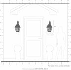 Livex Lighting 2602-61 Exeter 2-Light Outdoor Wall Lantern, Charcoal