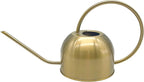 Hamiledyi 50 oz/1500 ml Stainless Steel Watering Can with Long Spout Metal Watering Can Indoor Outdoor Flower Watering Pot for Garden Orchid Bonsai Office Desk Plants (Golden)