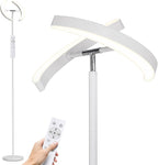 SUNMORY Floor Lamps for Living Room, 28W Bright LED Floor Lamp with 2 Rotatable Lights & Remote Control, 74" Tall Standing Lamp with Stepless Dimmable, Modern Reading Corner Lamp for Bedroom, Office