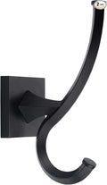 TUNNY 2 Pack Vintage Coat Hooks-Matte Black Wall Hooks Towel Hooks Towel Robe Hooks,for Entry Shoe Cabinet, Wardrobe Bathroom Bedroom Furniture Hardware