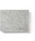 Natural Marble Cutting Board- 16x12 Inch Kitchen Bakery Tool for Professional Chef & Baker's Tray - Marble Display for Elegant Food Presentation & Stylish Kitchen Decor (white)