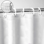 Sanzugh Purple Floral Shower Curtain, Cute Boho Watercolor Flower Wildflower Leaves Butterfly White Fabric Shower Curtains Set for Bathroom Decorative with Hooks 60 X 72 inch Spring Bath Decor