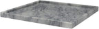 Natural Marble Stone Tray - Hand Carved, Polished Marble Bathroom Tray w/Non-Slip Rubber Pads – Compact Marble Vanity Tray in 3 Shapes - Versatile, Luxury Stone Tray for Bathroom, Kitchen & More