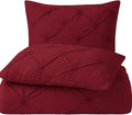 King Pillow Shams Set of 2 Burgundy 20x36 Pinch Pleated Pillow Shams Hotel Quality 100% Egyptian Cotton 600 Thread Count Gorgeous Decorative Pinch King Pillow Sham Set