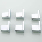 RANDOM Towel Hooks Bathroom Hardware Accessories Coat Hook 304 Stainless Steel Clothes Hook for Bath Kitchen Contemporary Hotel Style Wall Mounted 2 Pack. (Square, Chrome)