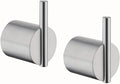RANDOM Brushed Nickel Towel Hook Round Towel Hooks for Bathrooms Wall Mount Hand Towel Holder SUS304 Stainless Steel Wall Hook Modern Coat Robe Hook 2 Pack.96068-8BS