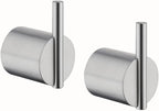 RANDOM Brushed Nickel Towel Hook Round Towel Hooks for Bathrooms Wall Mount Hand Towel Holder SUS304 Stainless Steel Wall Hook Modern Coat Robe Hook 2 Pack.96068-8BS