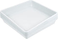 MECCANIXITY Plant Pot Saucer 6 Inch Plastic Square Flower Drip Tray for Indoor Outdoor, White Pack of 6