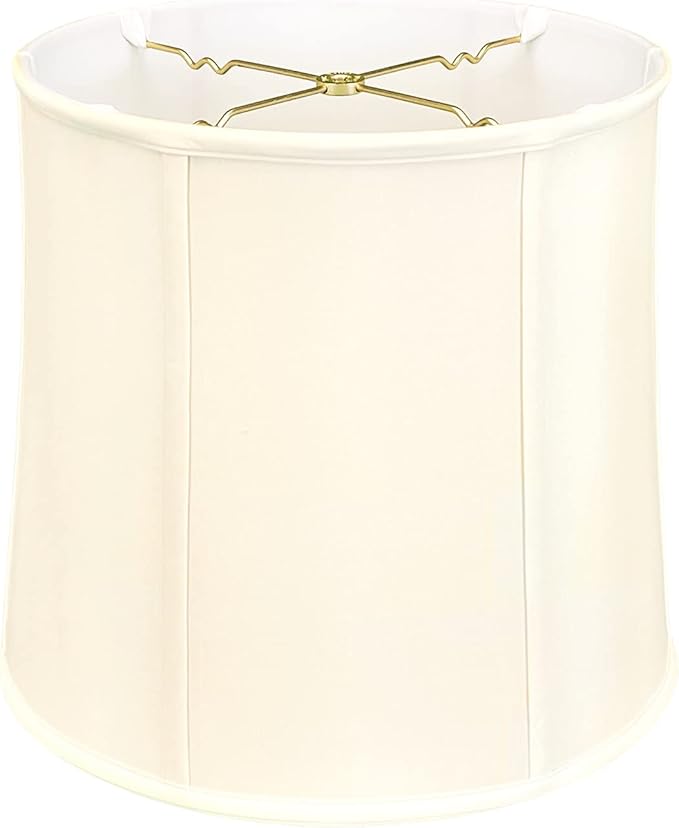 Royal Designs, Inc. Basic Drum Lamp Shade, Eggshell, 13" x 14" x 14"