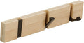 JSVER Coat Rack Wall Mount Coat Hooks, Coat Hooks Wall Mounted with 3 Standard Retractable Hooks, Space-Saving Coat Rack for Entryway, Hallway, Bathroom, Living Room, Bedroom