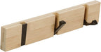 JSVER Coat Rack Wall Mount Coat Hooks, Coat Hooks Wall Mounted with 3 Standard Retractable Hooks, Space-Saving Coat Rack for Entryway, Hallway, Bathroom, Living Room, Bedroom