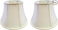 Royal Designs, Inc. BSO-708-14LNEG-2 Modified Bell Basic Lamp Shade, 9 x 14 x 10.5, Linen Eggshell, 2-Pack