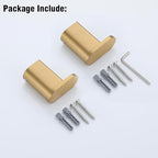 RANDOM Champagne Bronze Towel Hooks for Bathrooms Wall Mount Coat Hooks SUS304 Stainless Steel Hand Towel Robe Hook.96026-8CB