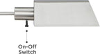 Regency Hill Jenson Traditional Farmhouse Adjustable Pharmacy Light Floor Lamp Swing Arm Standing Base 54" Tall Brushed Nickel Silver Metal for Living Room Reading House Bedroom Home Office
