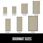 GORILLA GRIP Traffic Guard Door Mat, 72x48, Heavy Duty Welcome Mats, Commercial Office Space Doormat, Waterproof, Fade Resistant, Strong Rubber Backing, Low Profile, Shoe and Boot Scraper, Beige