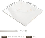 Natural Marble Cutting Board For Kitchen, 16 x 20 Inch White Marble Slab Pastry Board With Non-Slip Feet For Baking, Cheese, Charcuterie, Chocolate, Ares Gold