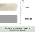 Koville African Natural Marble Cutting Board for Kitchen, 16x12inch Large Hand Crafted Marble Slab for Cheese, Charcuterie, Pastry Board - Wedding Gift, House Warming Gift