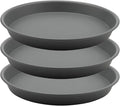 TITE Plant Saucer Heavy Large Planter Durable Thicker Plastic Plant Trays for Indoors and Outdoor,Plant Saucer Drip Trays (Grey, 10 inch)
