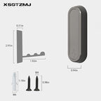 6PCS Folding Coat Hook, Heavy Duty Wall Hooks Made of Zinc Alloy, Foldable Wall Hooks for Hanging Coats, Scarves, Hats, Bathrobes, Keys, Bags (Gray)