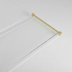 Bathtub Tray Clear Caddy Rack: Acrylic Tub Tray Shelf with Gold Rails to Hold Book Phone Candle Wine - Waterproof Bathtub Accessories, Luxury Gifts for Women