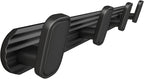 Coat Rack Wall Mount Black, 4 Hooks Rack Metal Coat Hanger Wall for Hanging Hat Purse and Robes, Towel Hook for Bathrooms and Entryway (1 Pack)