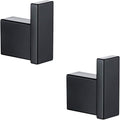 RANDOM Matte Black Towel Hooks for Bathrooms Kitchen Black Hooks for Hanging 2 Pack SUS 304 Stainless Steel Wall Hooks Modern Bathroom Hardware Accessories Coat Robe Hook Wall Mounted.96009-8MB